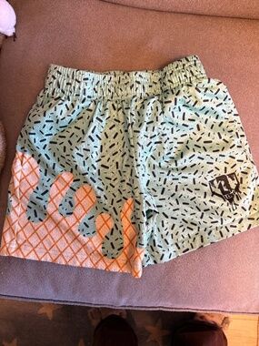 Baseball Lifestyle 101 Ice Cream Print Shorts - Mint YM